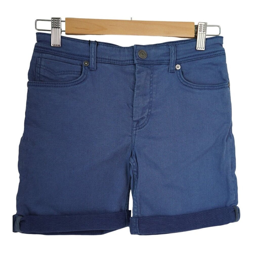 Burberry Denim Shorts Kids Size 10 Blue Cuffed Stretch Minimalist Luxury